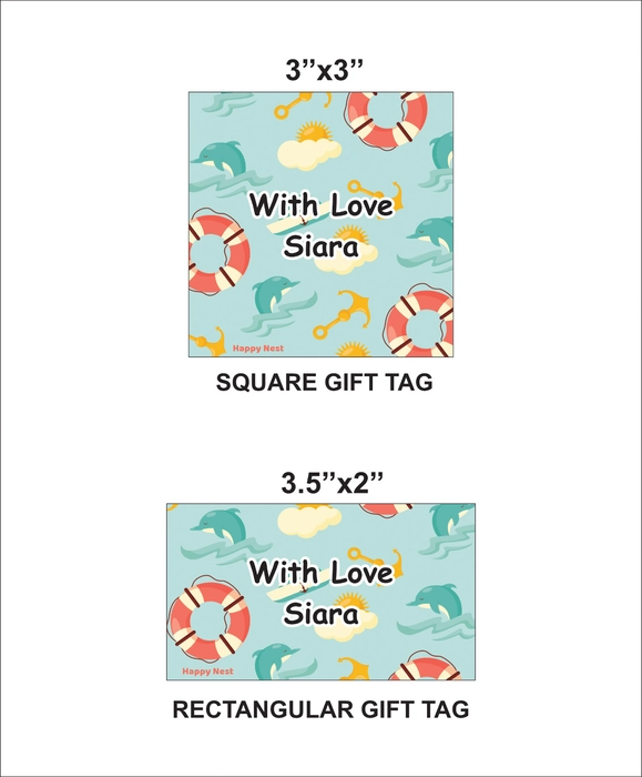 Sea Gift Tag by Happy Nest