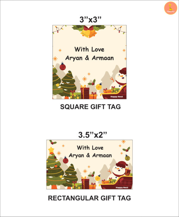 Christmas Gift Tag by Happy Nest