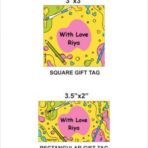 Art Gift Tag by Happy Nest