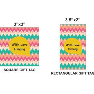 Zig Zag Gift Tag by Happy Nest