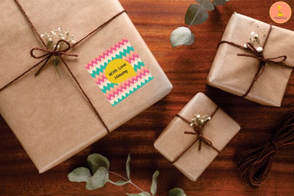 Zig Zag Gift Tag by Happy Nest